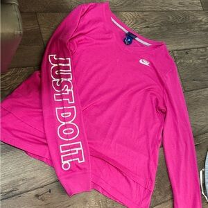 Nike Fuchsia Long Sleeve Top